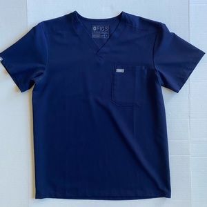 FIGS Navy Leon Scrub Top